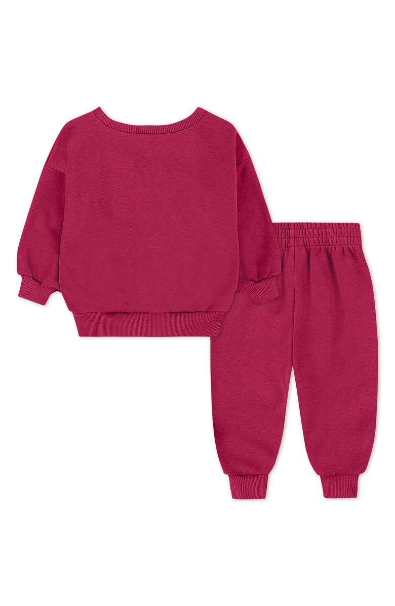 Nike Fleece Sweatshirt & Joggers Set, Alternate, color, Sweet Beet