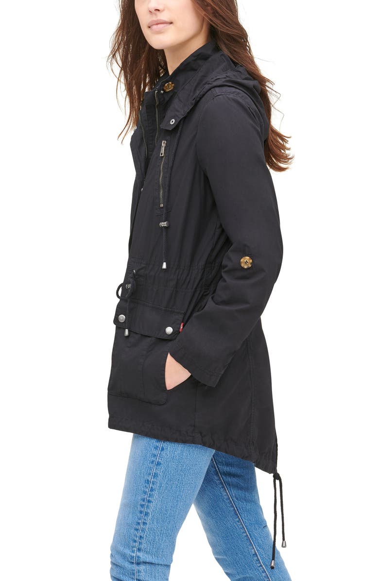 Levi's<sup>®</sup> Parachute Hooded Cotton Utility Jacket, Alternate, color,