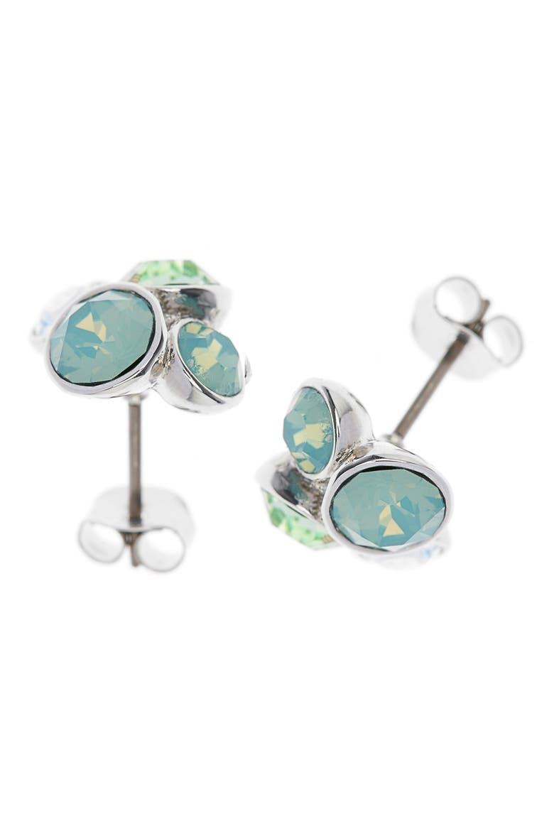 Lynda Jewel Cluster Stud Earrings, Alternate, color, Z/DNUMINTMULTI/SILVER
