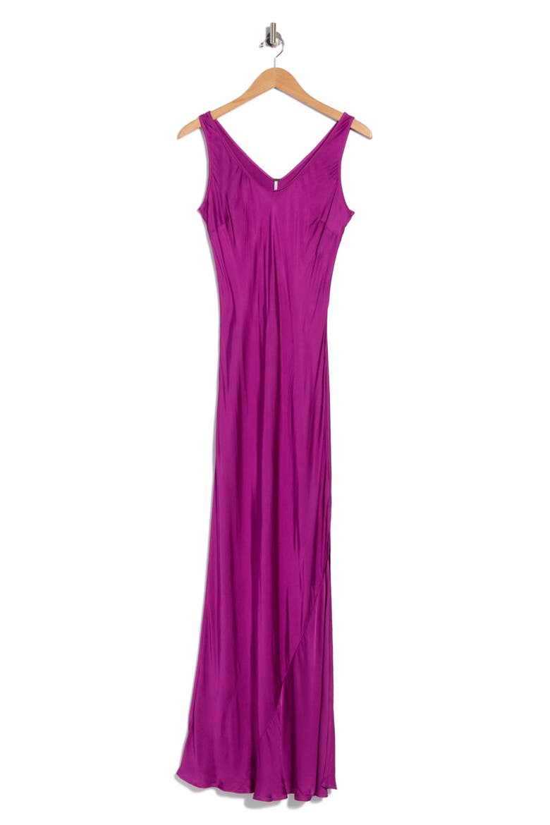 Marilyn Maxi Dress, Alternate, color, DEEP MAGENTA SOLID