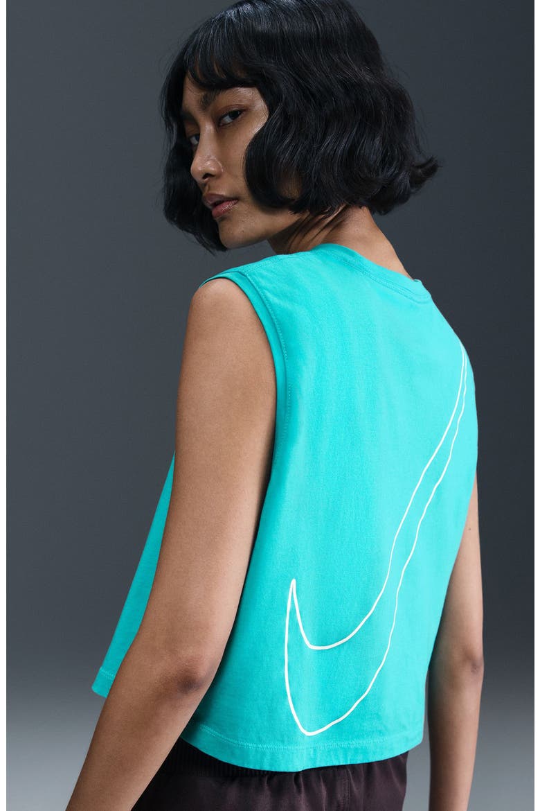 Sportswear Club Crop Tank, Alternate, color, DUSTY CACTUS