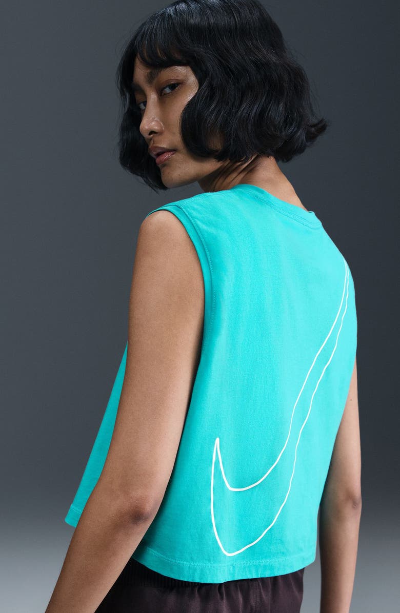 Nike Sportswear Club Crop Tank, Alternate, color, Dusty Cactus