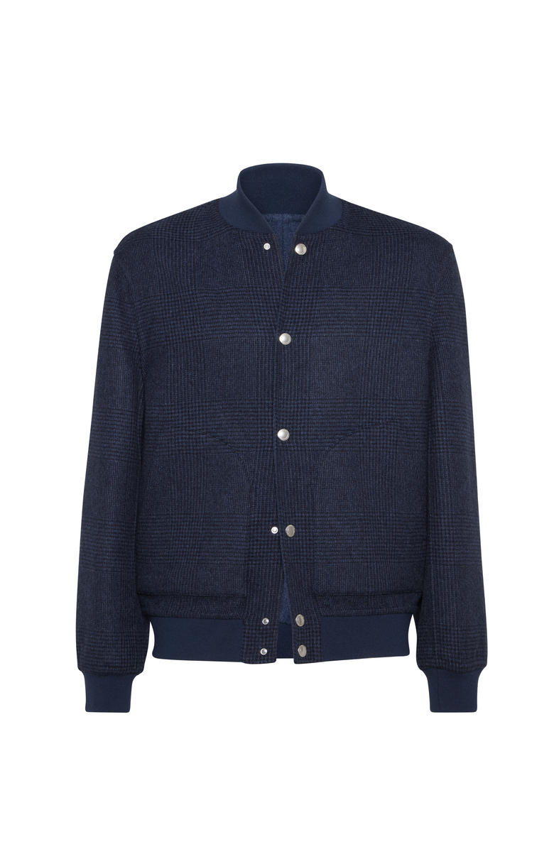 Brunello Cucinelli Reversible bomber jacket, Main, color, Navy Blue