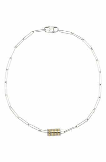 REBL 2-Tone Disc Chain Necklace