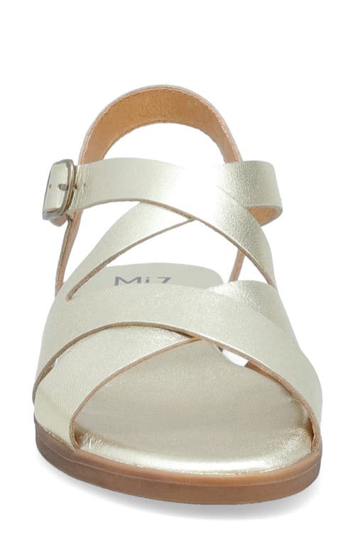 Miz Mooz Lilium Ankle Strap Sandal In Gold