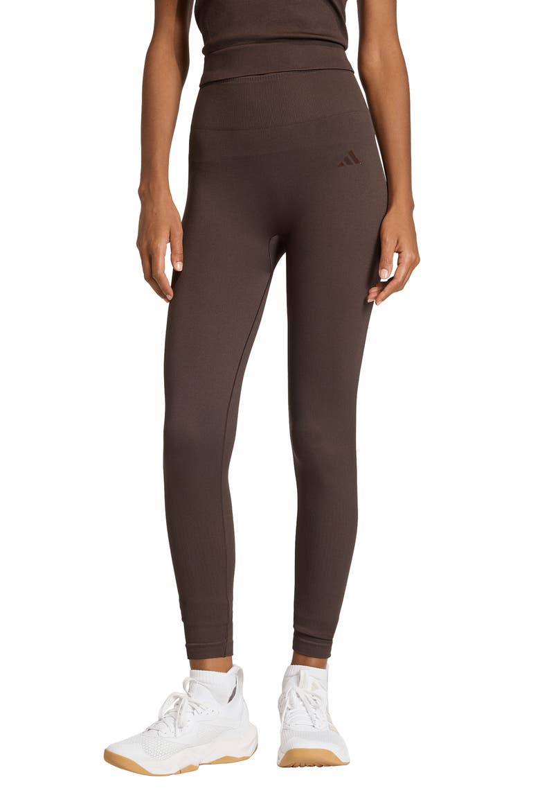 We Knit Climacool Leggings, Main, color, AURORA COFFEE