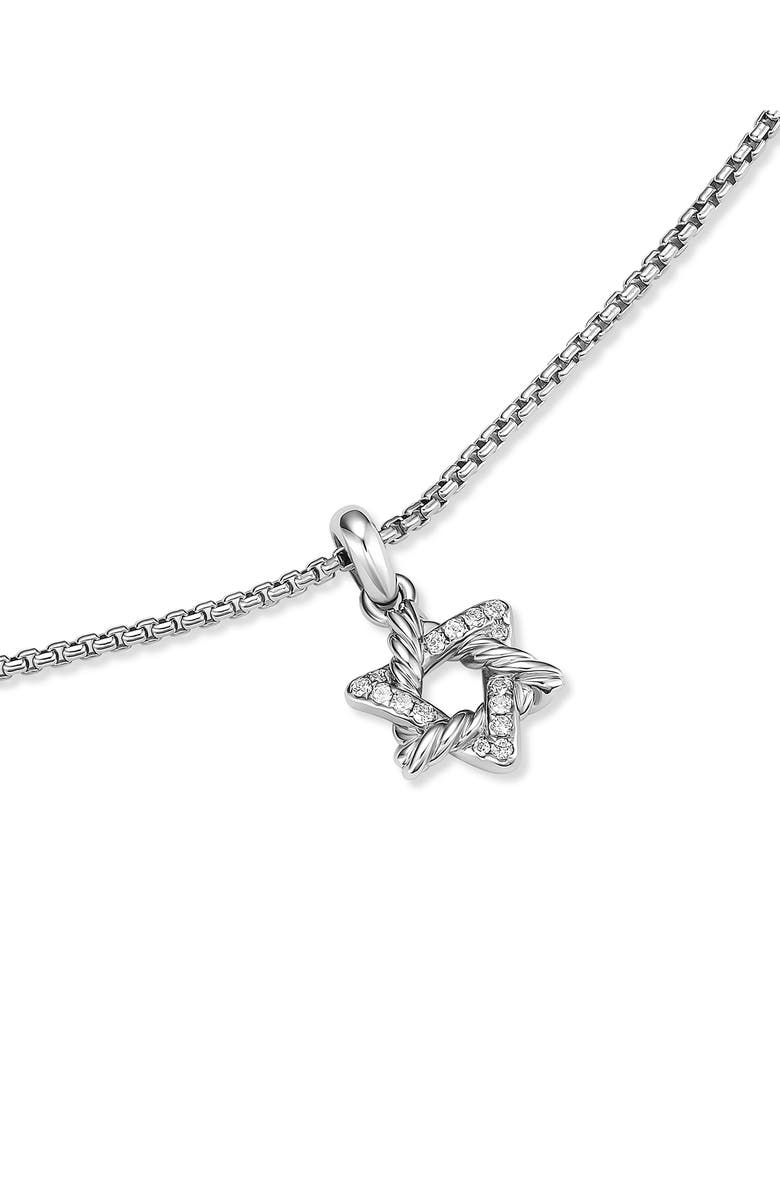 David Yurman Star of David Pendant Necklace in Sterling Silver, Alternate, color,