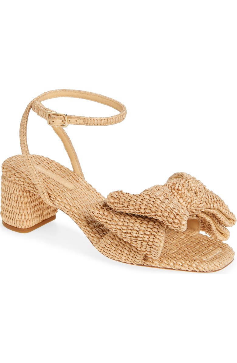 Loeffler Randall Carmen Ankle Strap Sandal, Main, color, Natural