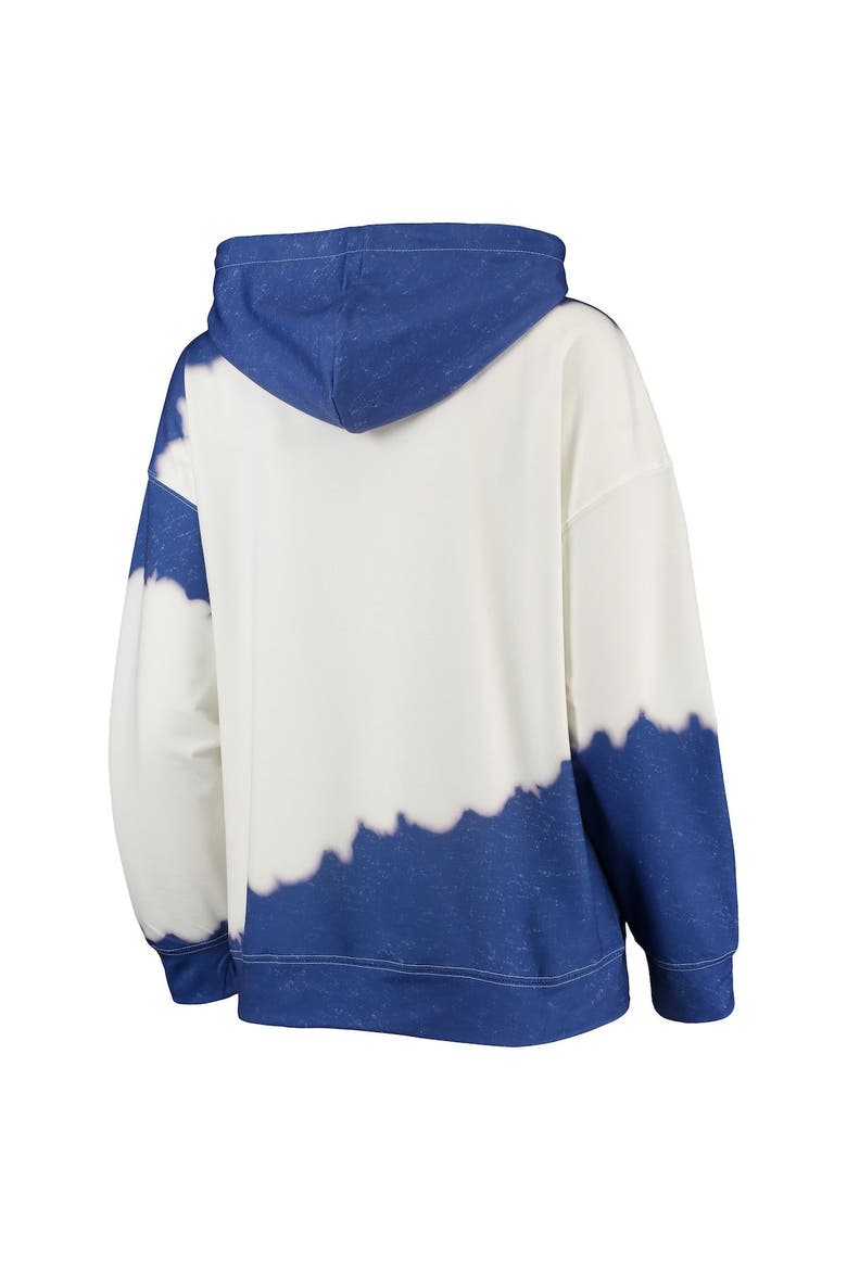 Women's Gameday Couture White/Royal Kentucky Wildcats For the Fun Double Dip-Dyed Pullover Hoodie, Alternate, color, White