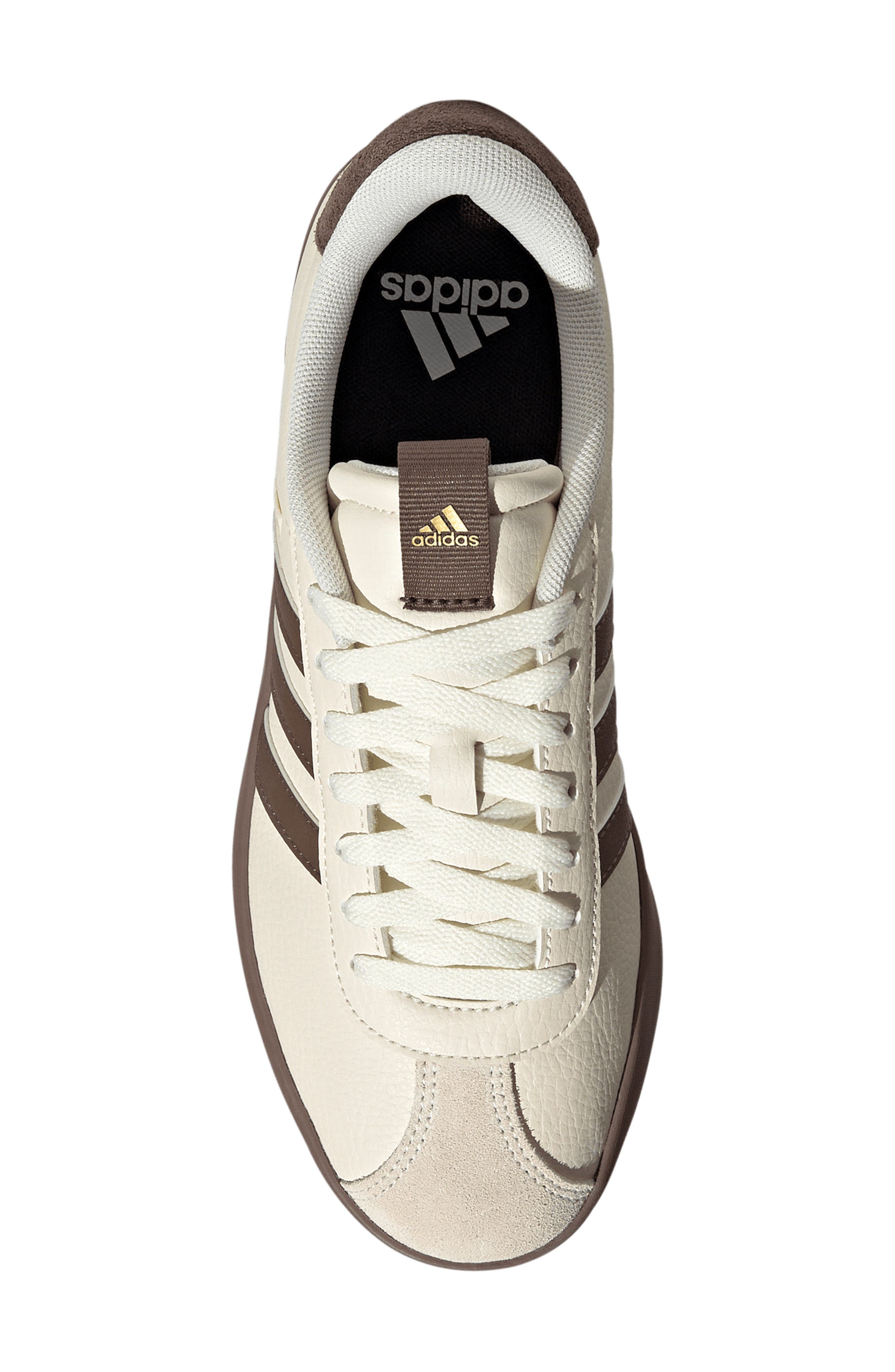 VL Court 3.0 Sneaker, Alternate, color, OFF WHITE/ EARTH STRATA/ GOLD