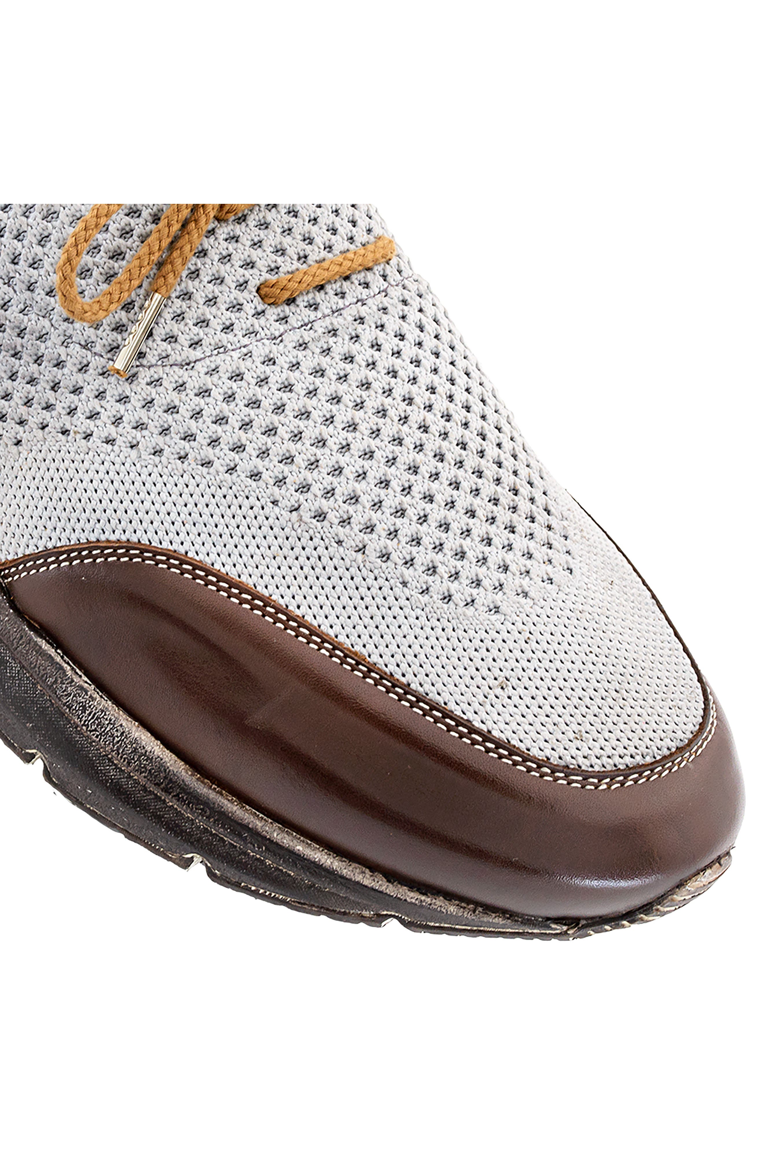 Mezlan Piedra Knit Sneaker, Alternate, color, Brown/ Grey