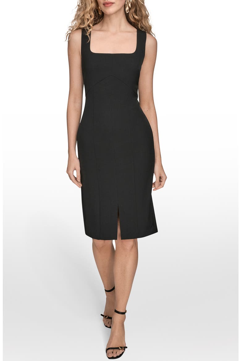 Sleeveless Sheath Dress, Main, color, BLACK
