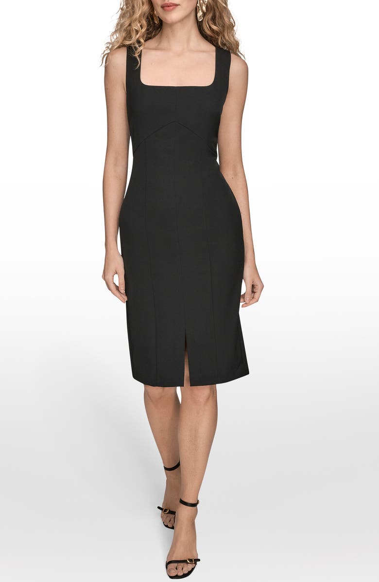 Donna Karan New York Sleeveless Sheath Dress, Main, color, Black