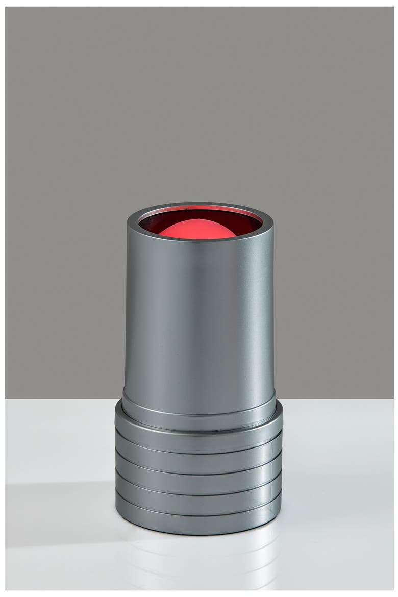 Lipstick Table Lamp, Alternate, color, SILVER