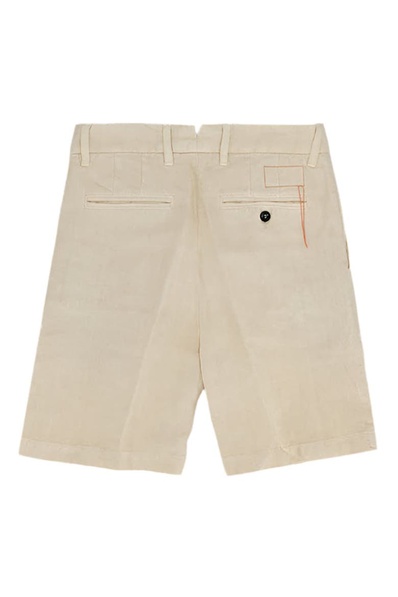 Beachshort Linen Short with Pleats, Alternate, color, MILK