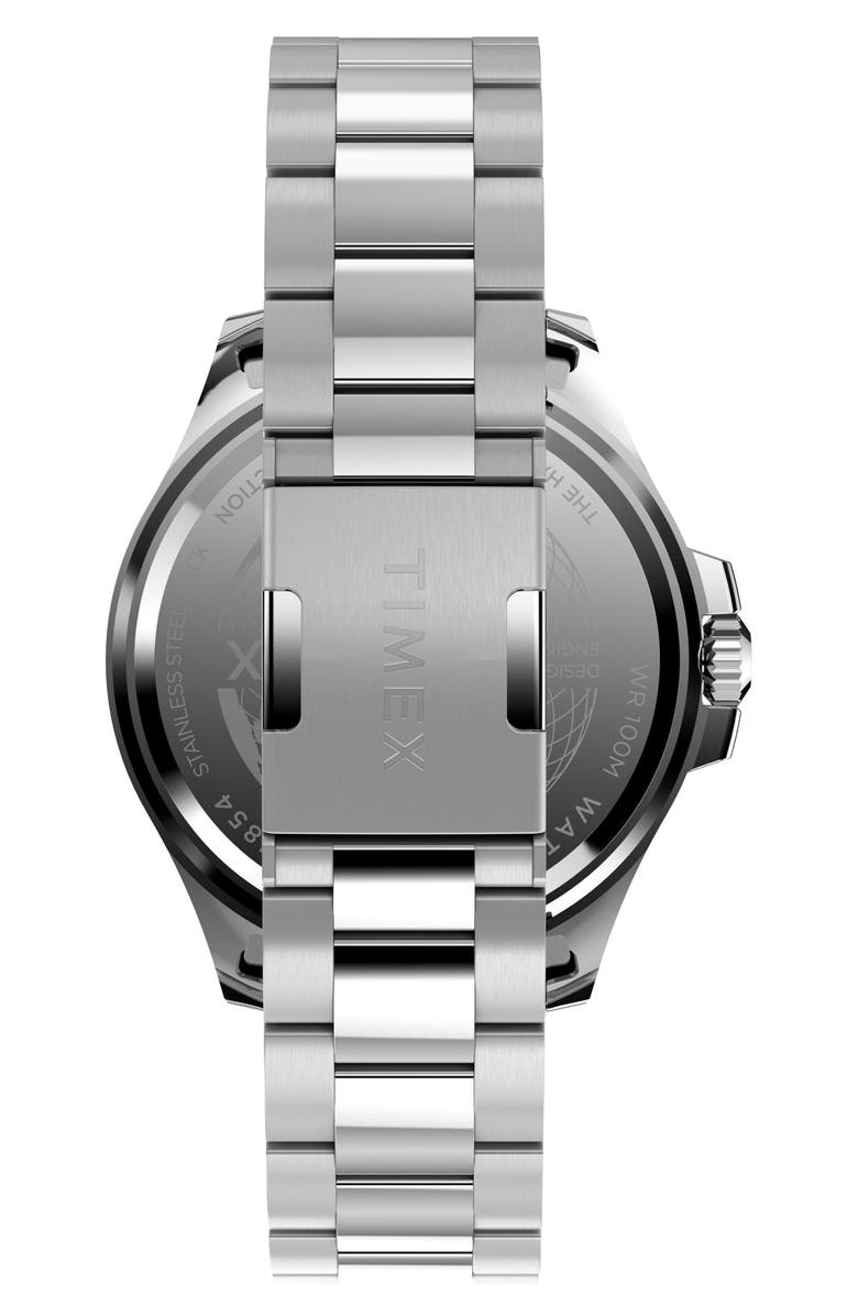 Timex<sup>®</sup> Harborside Coast Bracelet Watch, 43mm, Alternate, color, Silver
