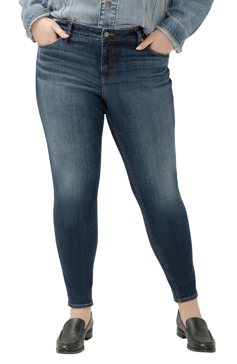 Silver Jeans Co. Elyse Skinny Jeans, Main, color, 
