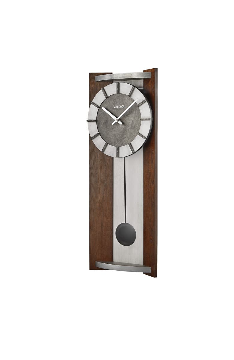 Bulova Clocks Newton Pendulum Wall Clock, Alternate, color, Espresso