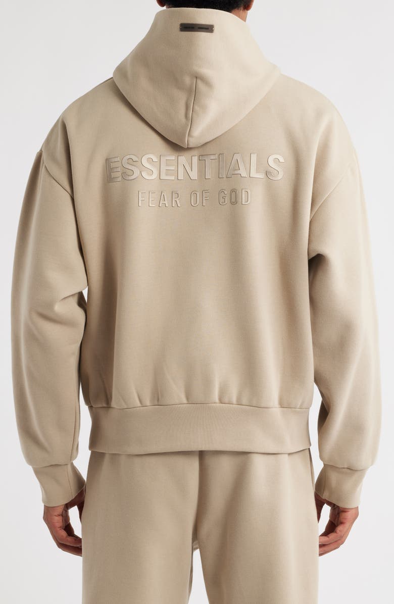 Fear of God Essentials Classic Fit Fleece Hoodie, Alternate, color, Timber