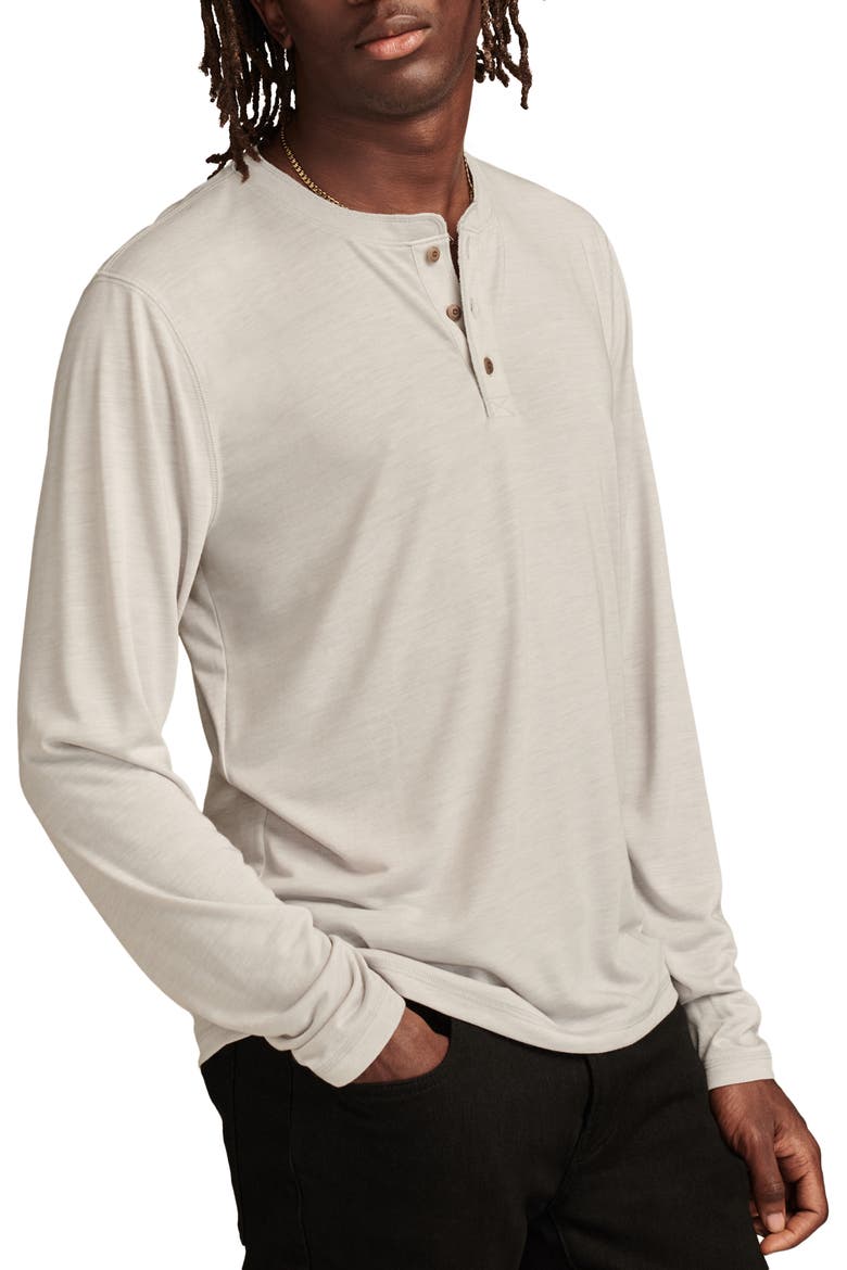 Long Sleeve Slub Jersey Henley, Alternate, color, HEATHER GREY