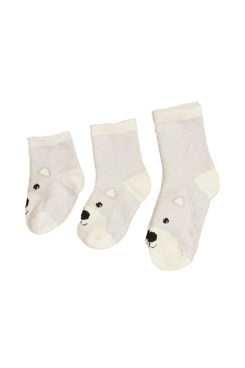 Marshmallow Bear Crew Sock Set, Alternate, color, Multi Color