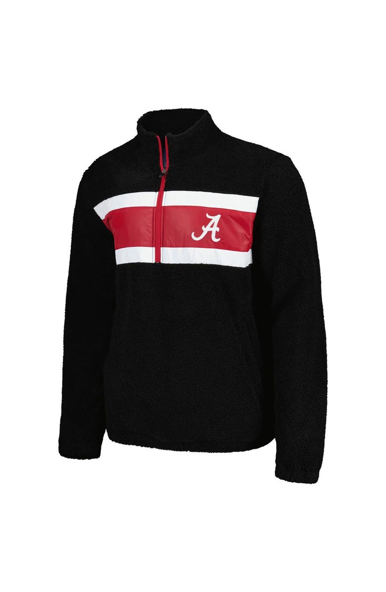 G-III SPORTS BY CARL BANKS Men's G-III Sports by Carl Banks Black Alabama Crimson Tide Pinch Runner Half-Zip Top, Alternate, color, Black