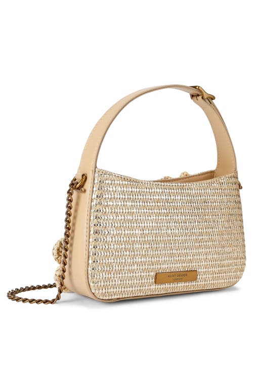Kurt Geiger London Mini Bond Floral Shoulder Bag In Open Beige