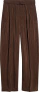 Lemaire Belted Relaxed Silk Blend Pants