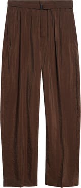 Lemaire Belted Relaxed Silk Blend Pants