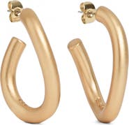 Reiss Freya Wave Hoop Earrings
