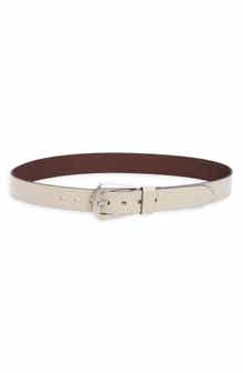 AllSaints Western Hexagonal Buckle Leather Belt