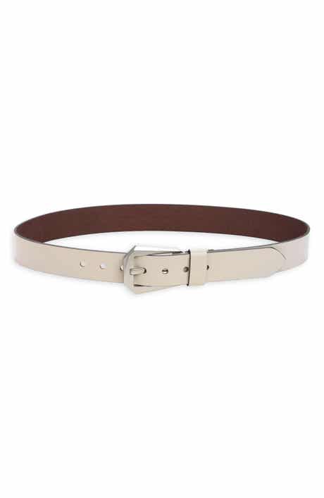 AllSaints Western Hexagonal Buckle Leather Belt