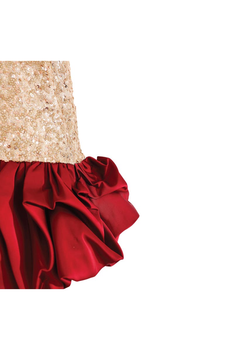 Tulleen Ruffles & Gleam Dress, Alternate, color, Red