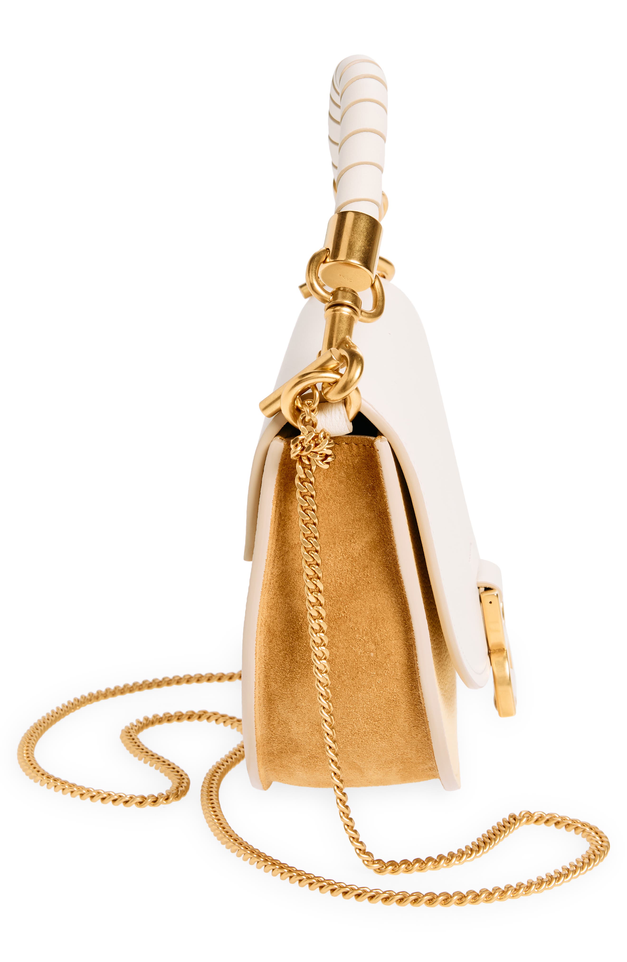 Chloé Small Marcie Colorblock Leather Top Handle Bag, Alternate, color, 