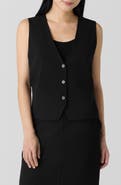 Eileen Fisher V-Neck Silk Vest