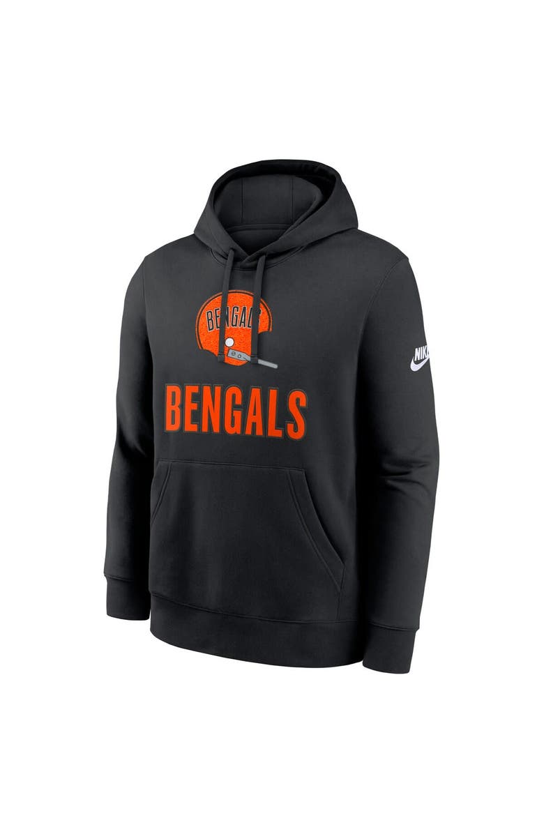 Nike Men's Nike Black Cincinnati Bengals Best Season Rewind Club Pullover Hoodie, Alternate, color, Black