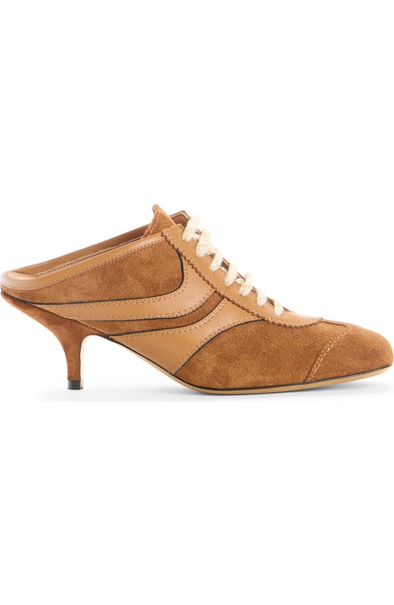Dries Van Noten Heeled Sneaker Mule, Alternate, color, Tan