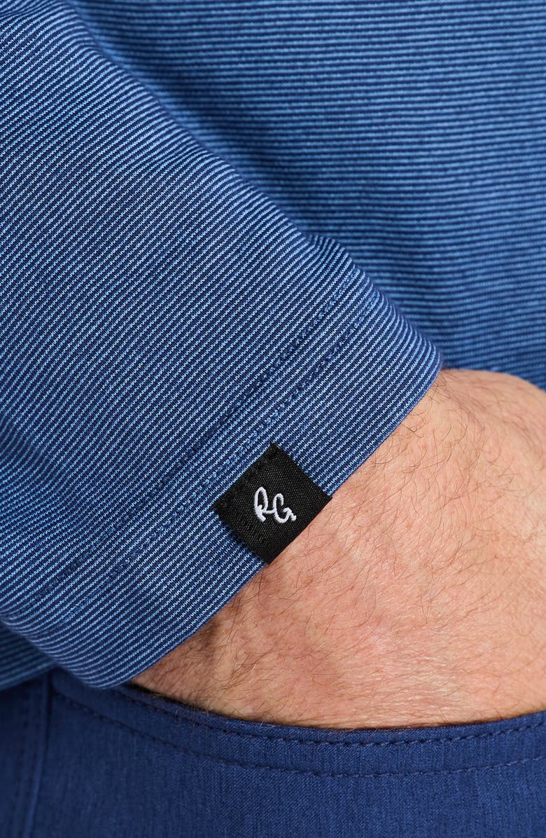 Robert Graham Troland Quarter Zip Top, Alternate, color, Medieval Blue