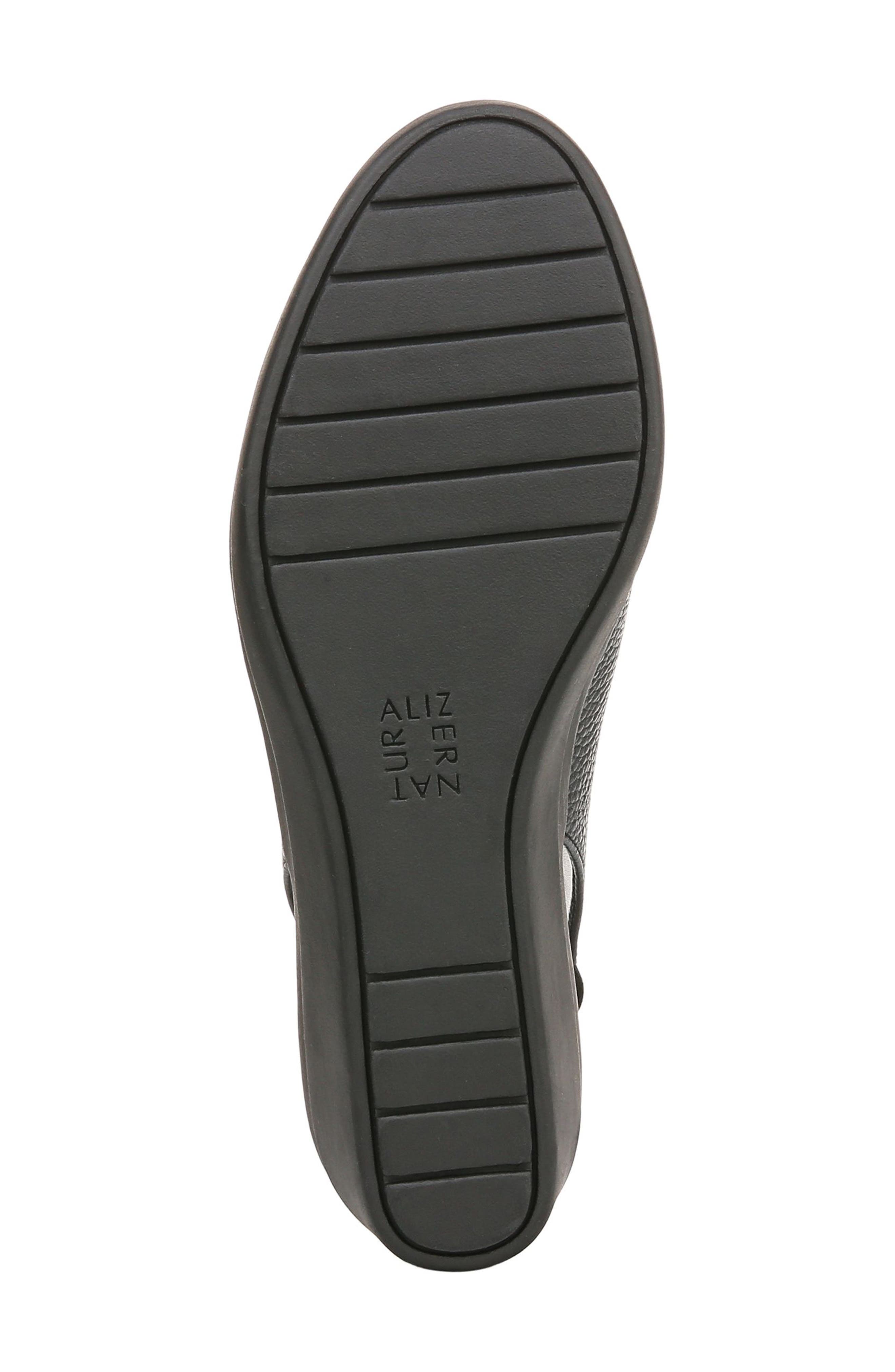 Naturalizer Sutton Slingback Platform Wedge Pump, Alternate, color, Black/ Black