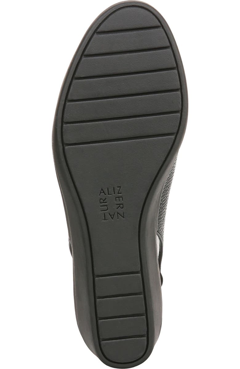 Naturalizer Sutton Slingback Platform Wedge Pump, Alternate, color, Black/ Black