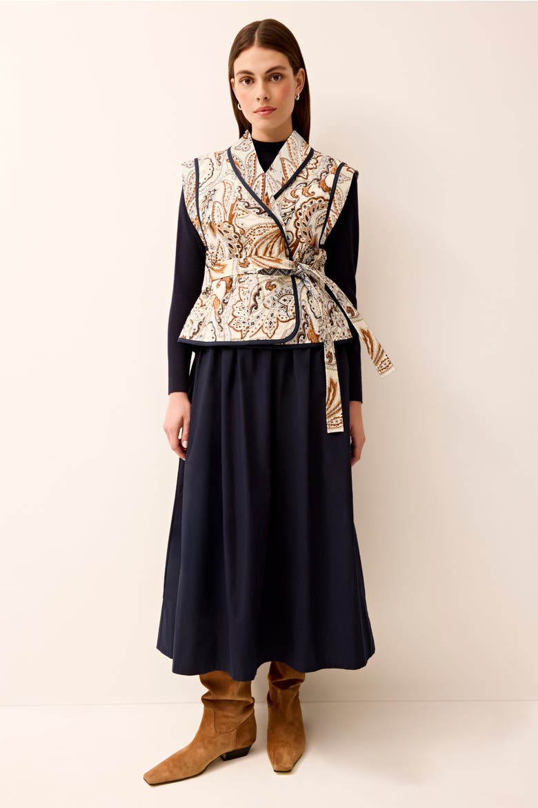 Barrett Maxi Dress, Alternate, color, Navy
