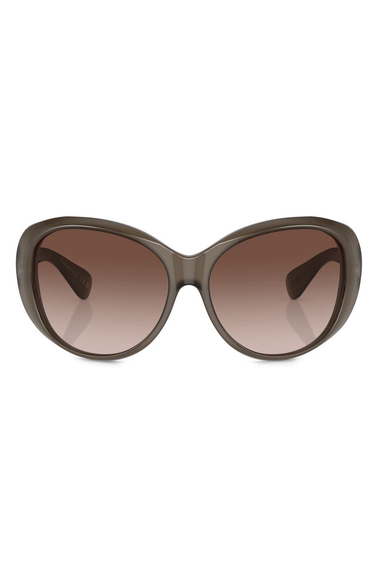 Oliver Peoples Maridan 62mm Oversize Round Sunglasses, Main, color, Taupe
