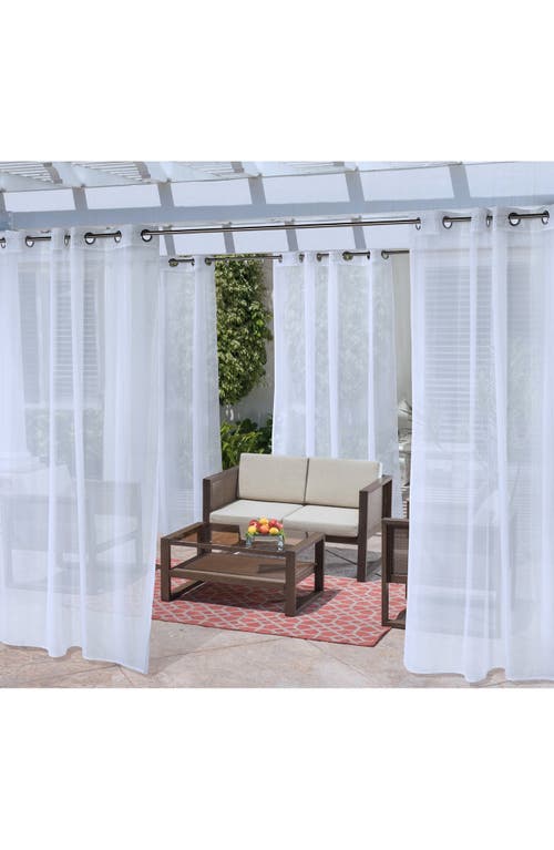 Outdoor Decor By Commonwealth Set Of 2 Outdoor Grommet Window Panels In White