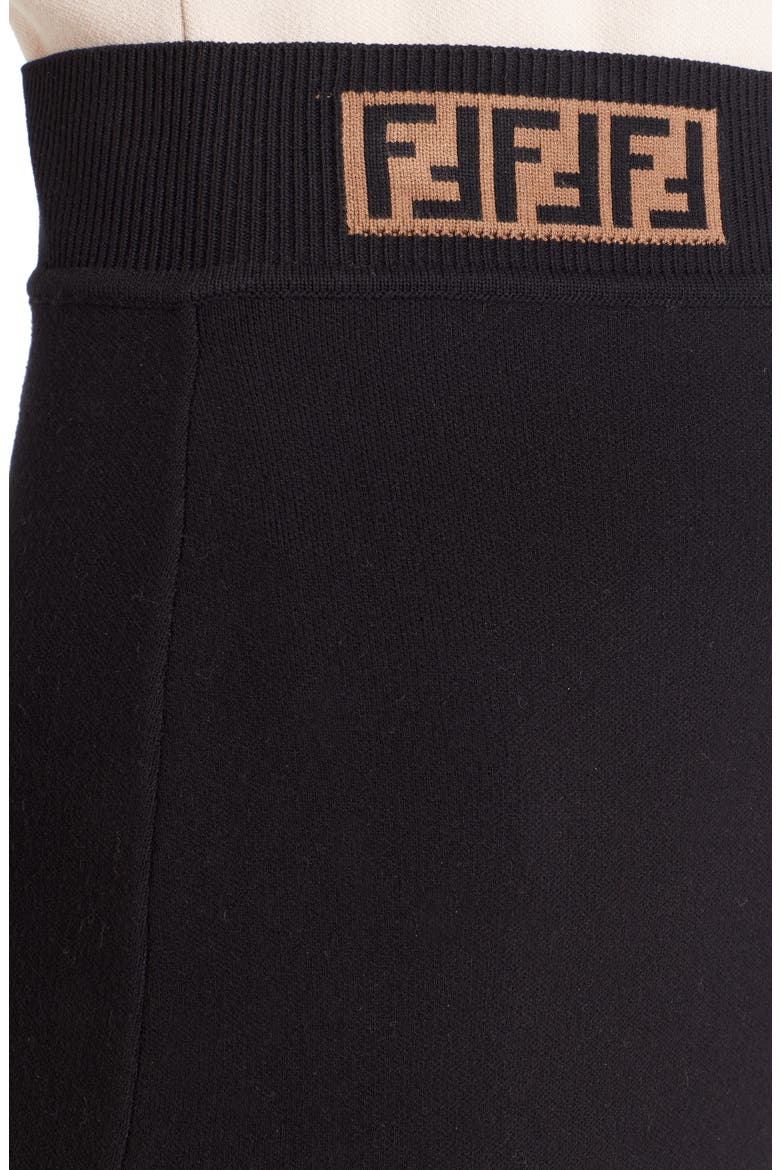 Logo Waist Pencil Skirt, Alternate, color, BLACK