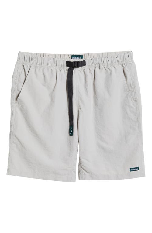 Afield Out Sierra Belted Climbing Shorts In Gray
