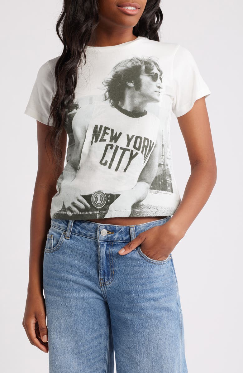Daydreamer John Lennon NYC Cotton Graphic T-Shirt, Main, color, 