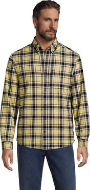 Lands' End Long Sleeve Classic Fit Flagship Flannel Shirt