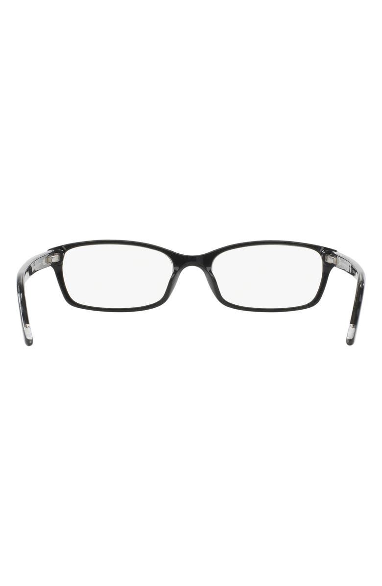 Burberry 53mm PIllow Optical Glasses, Alternate, color, Black