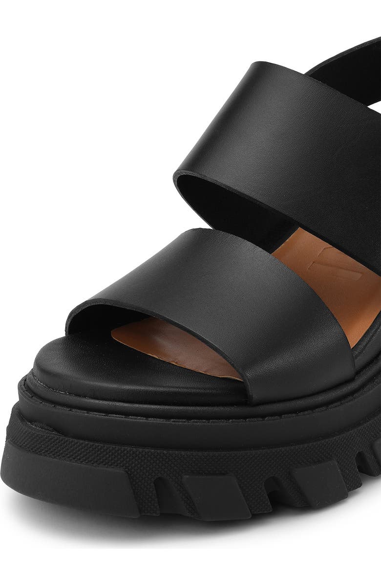 Ganni Cleated Platform Sandal, Alternate, color,