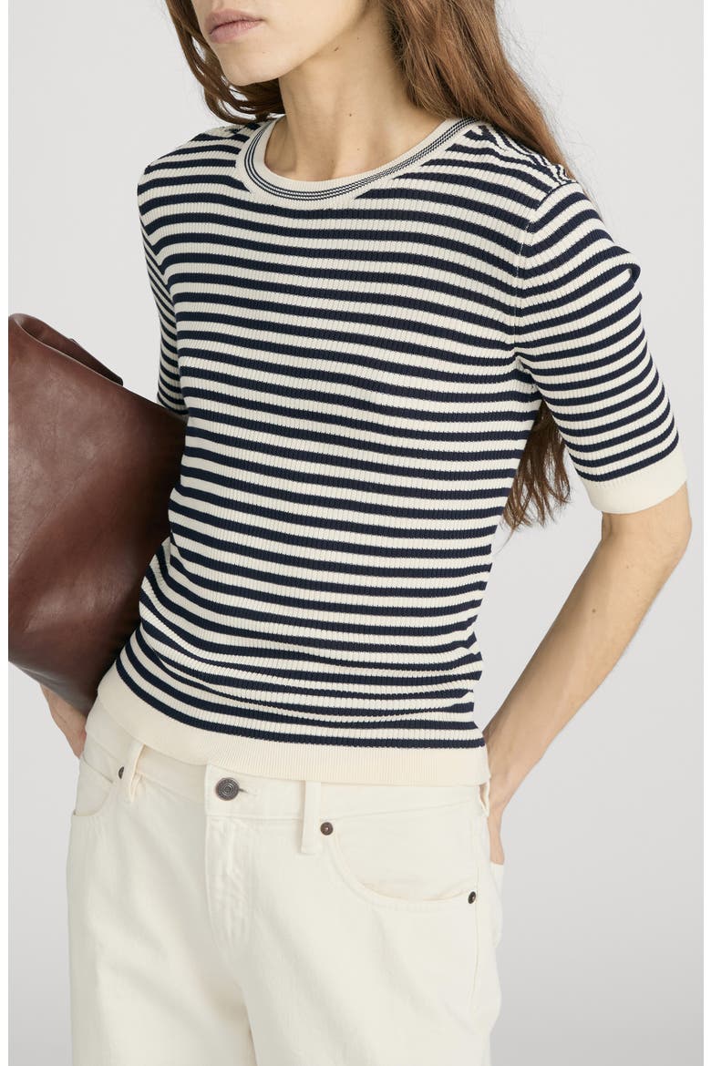 The Cruise Rib Sweater, Main, color, CREAM MULTI